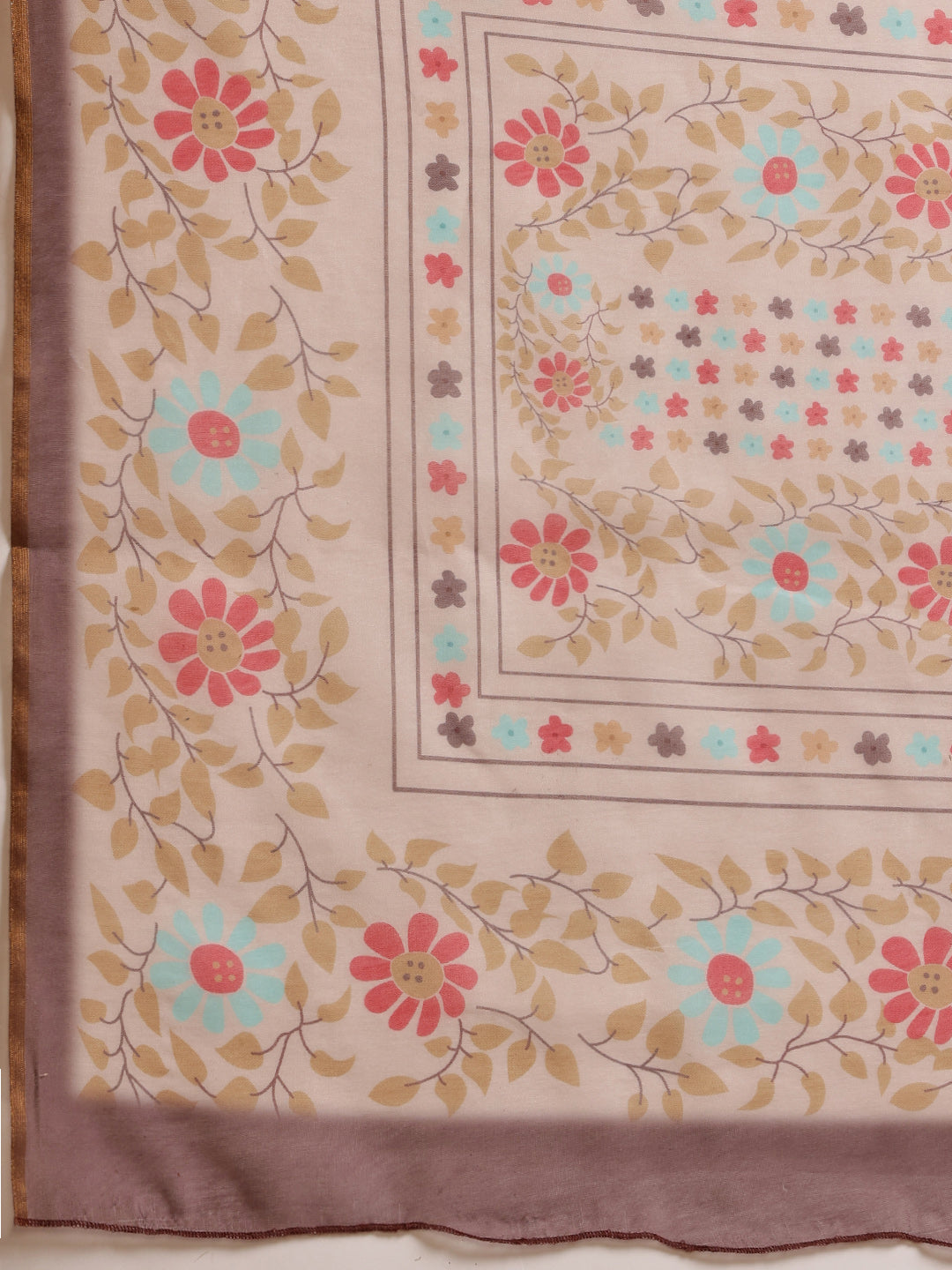 Women's Digital Printed Chanderi Saree