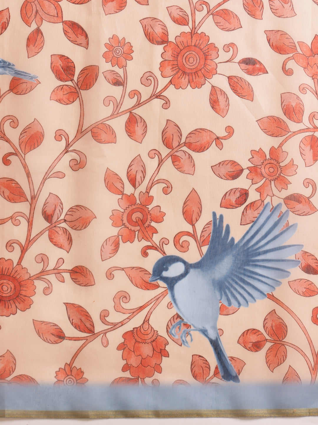 Women's Digital Printed Chanderi Saree