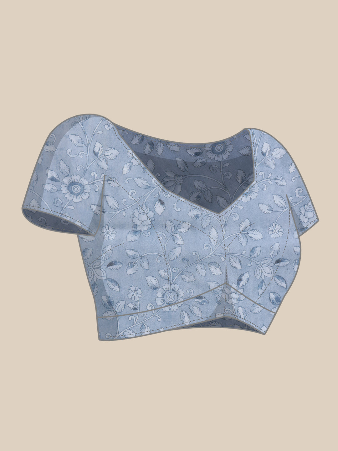 Women's Digital Printed Chanderi Saree