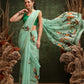 Women's Digital Printed Chanderi Saree