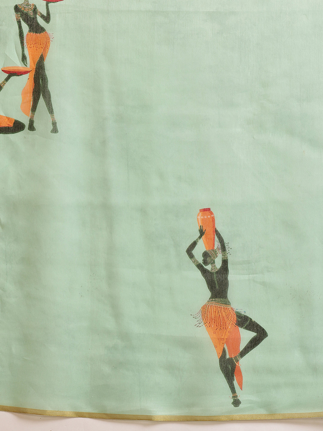 Women's Digital Printed Chanderi Saree