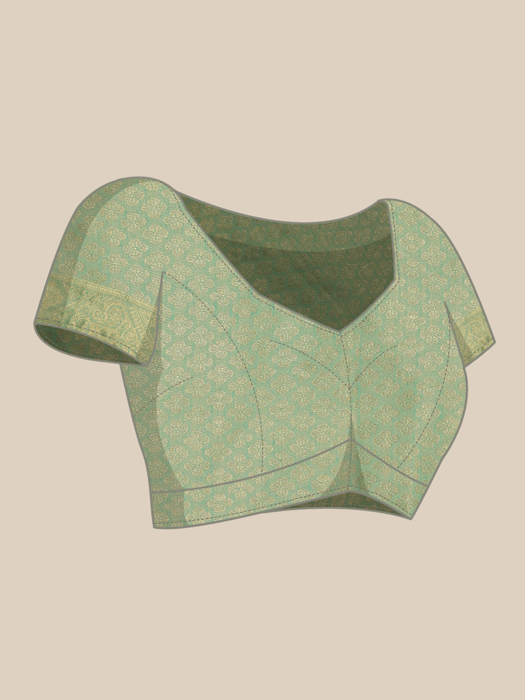 Cotton Blend Floral Woven Saree