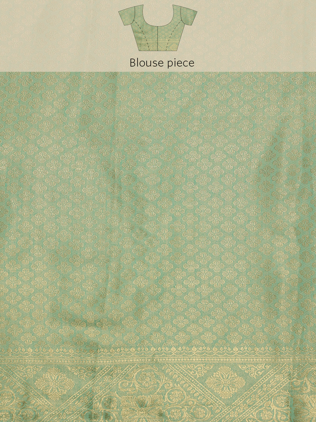 Cotton Blend Floral Woven Saree