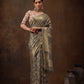 Cotton Blend Floral Woven Saree