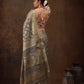 Cotton Blend Floral Woven Saree