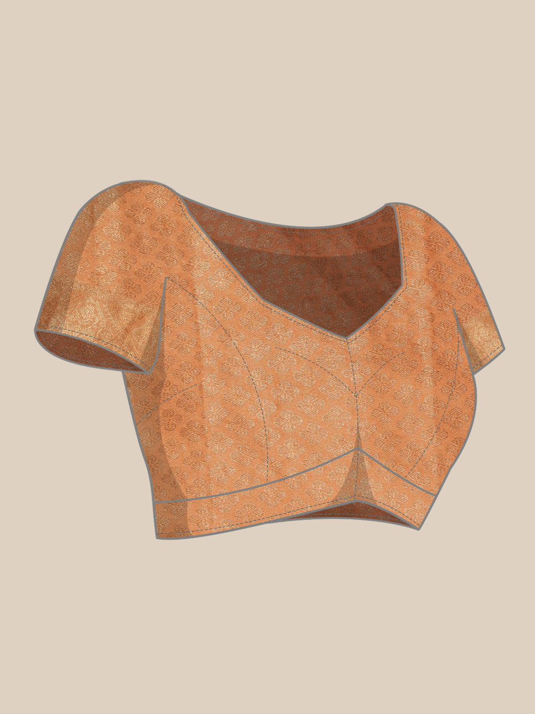 Cotton Blend Floral Woven Saree