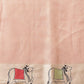 Peach Folk Art Cow Motif Saree with Traditional Printed Pallu
