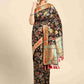 Woven Thread Cotton Saree With Unstitched Blouse Piece