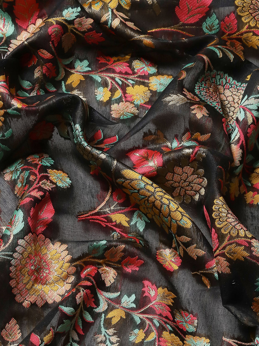 Woven Thread Cotton Saree With Unstitched Blouse Piece