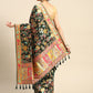 Woven Thread Cotton Saree With Unstitched Blouse Piece