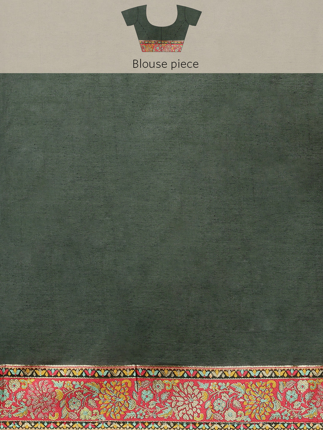 Woven Thread Cotton Saree With Unstitched Blouse Piece