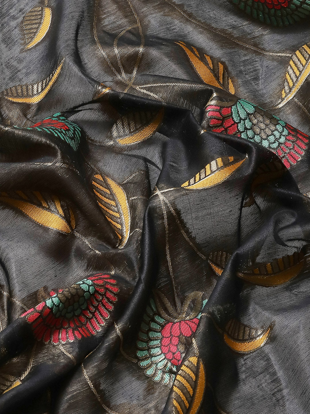 Woven Thread Cotton Saree With Unstitched Blouse Piece
