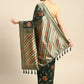 Woven Thread Cotton Saree With Unstitched Blouse Piece