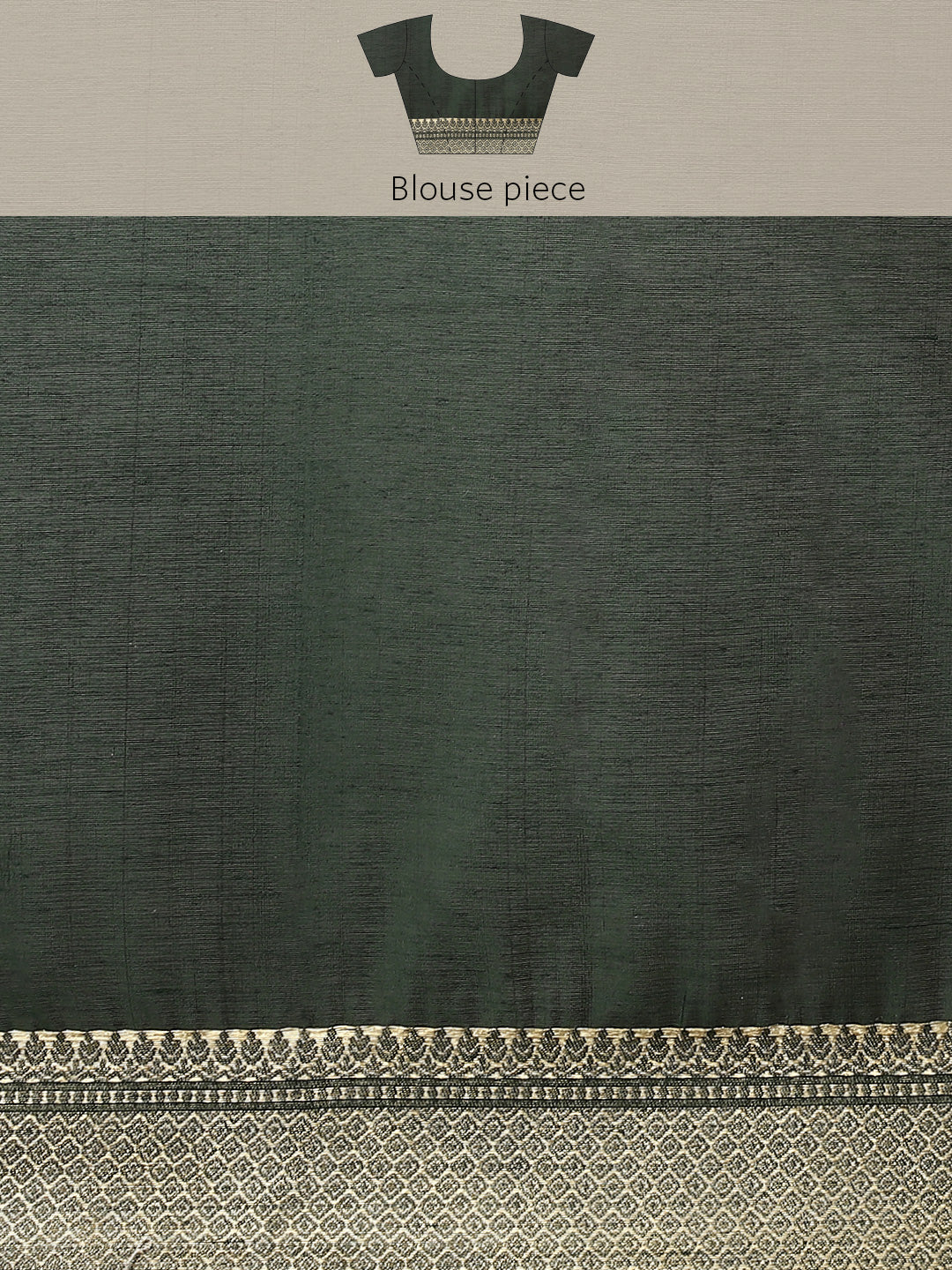 Woven Thread Cotton Saree With Unstitched Blouse Piece
