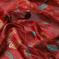 Woven Thread Cotton Saree With Unstitched Blouse Piece