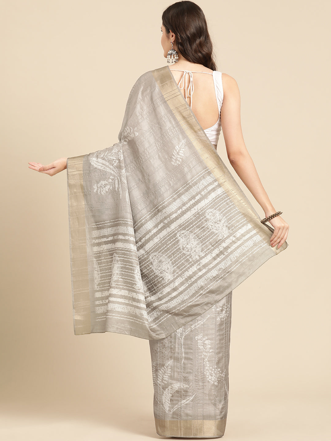 Soft Silk Digital Printed Zari Border Saree