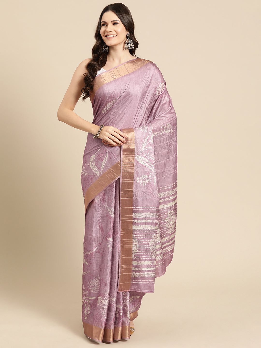 Soft Silk Digital Printed Zari Border Saree