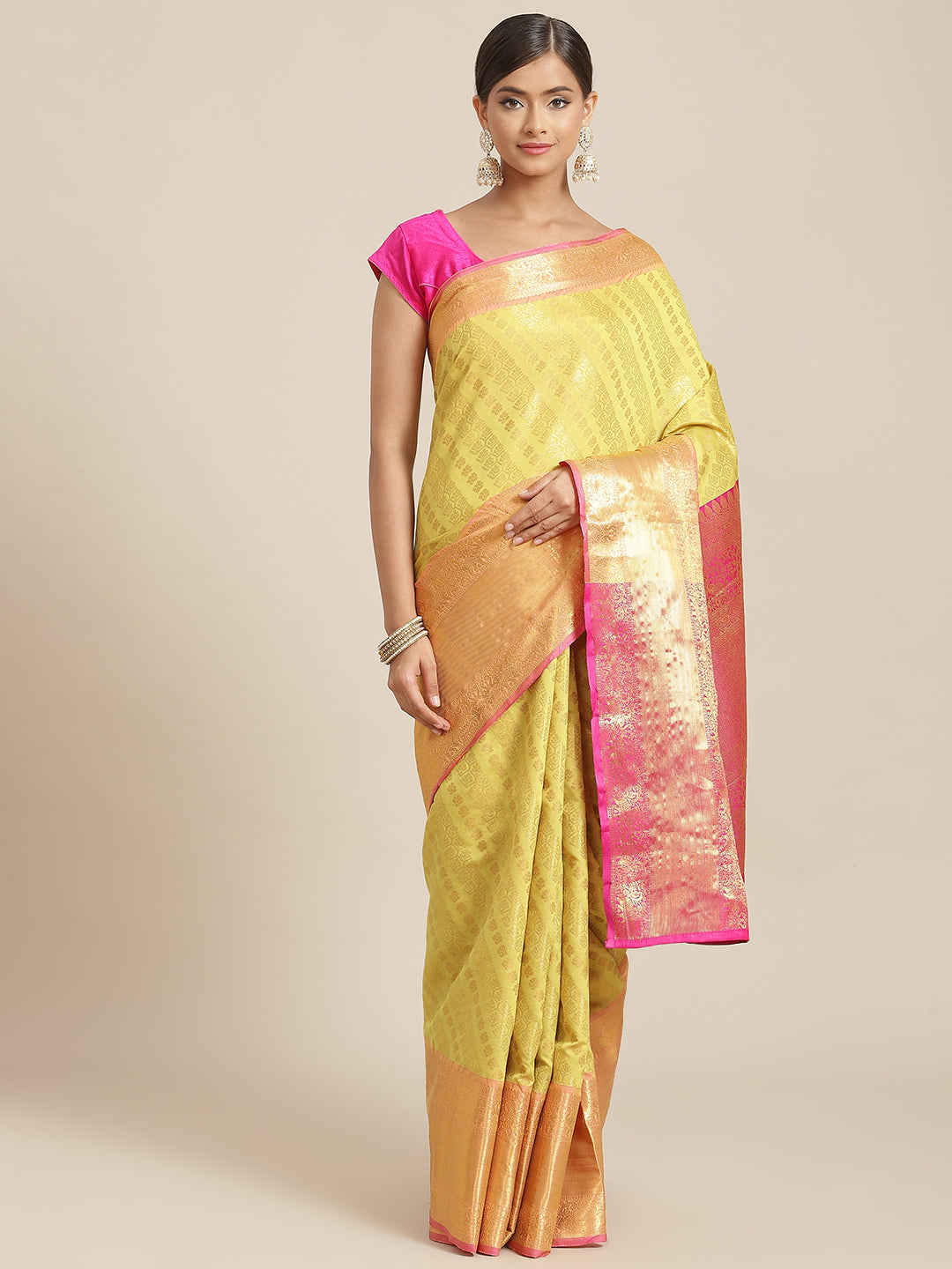 Women's Banarasi Silk Zari Woven Saree
