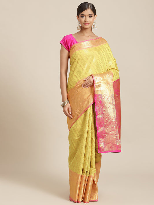 Women's Banarasi Silk Zari Woven Saree