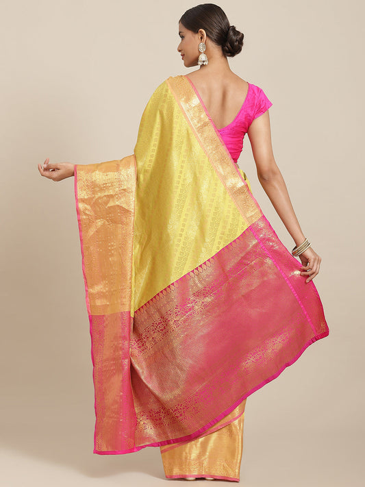 Women's Banarasi Silk Zari Woven Saree