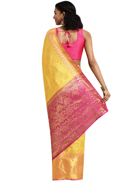 Women's Banarasi Silk Zari Woven Saree