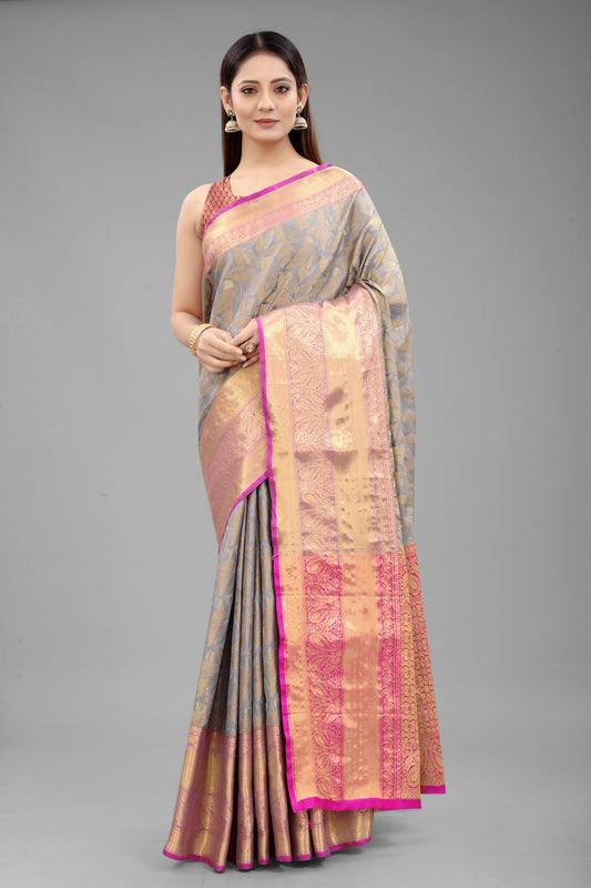 Women's Banarasi Silk Zari Woven Saree