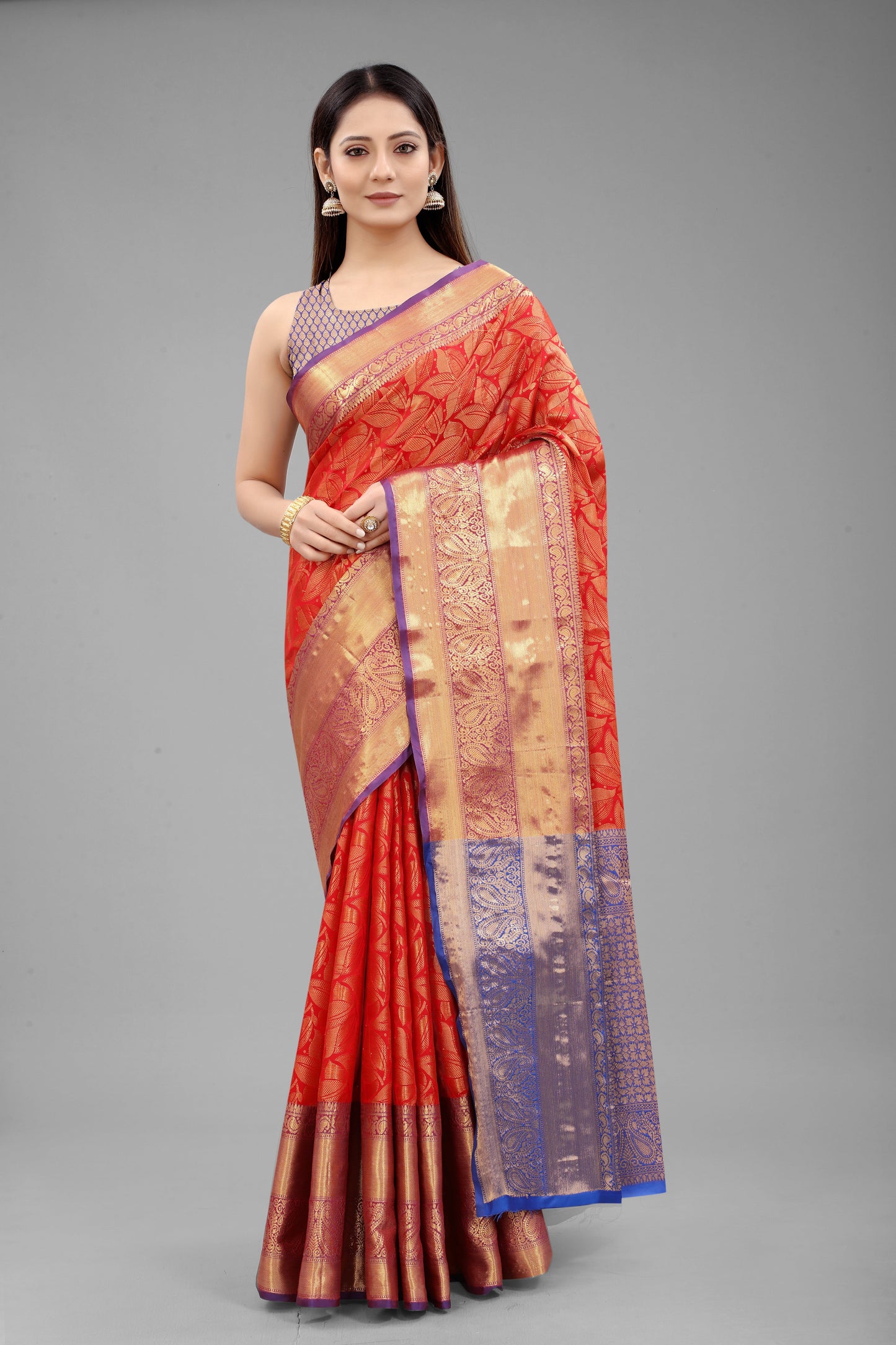 Women's Banarasi Silk Zari Woven Saree