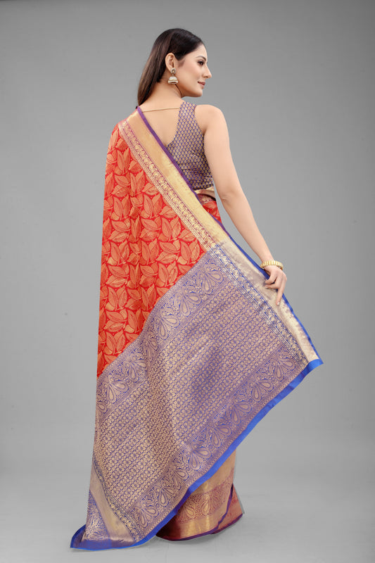 Women's Banarasi Silk Zari Woven Saree