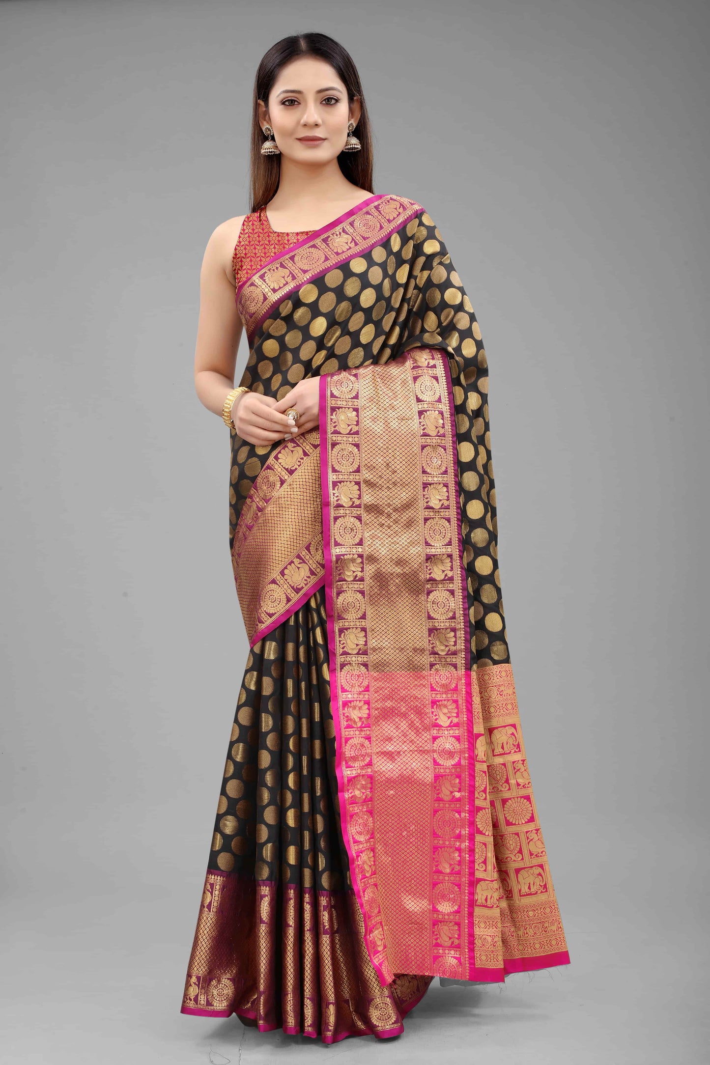 Women's Banarasi Silk Zari Woven Saree