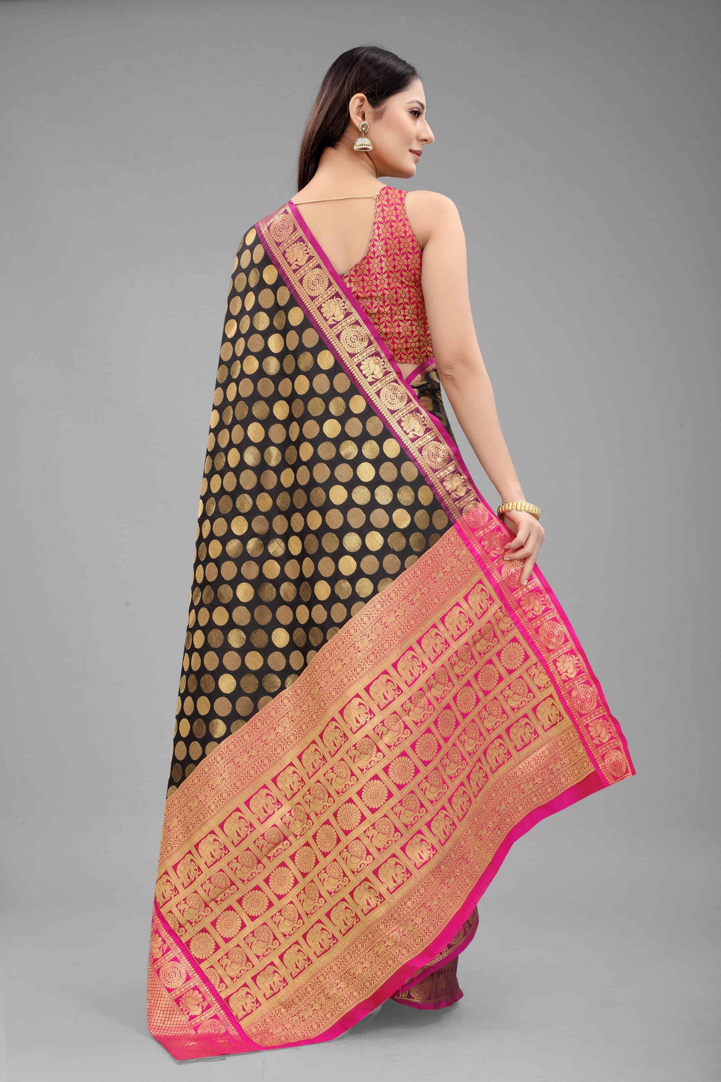 Women's Banarasi Silk Zari Woven Saree