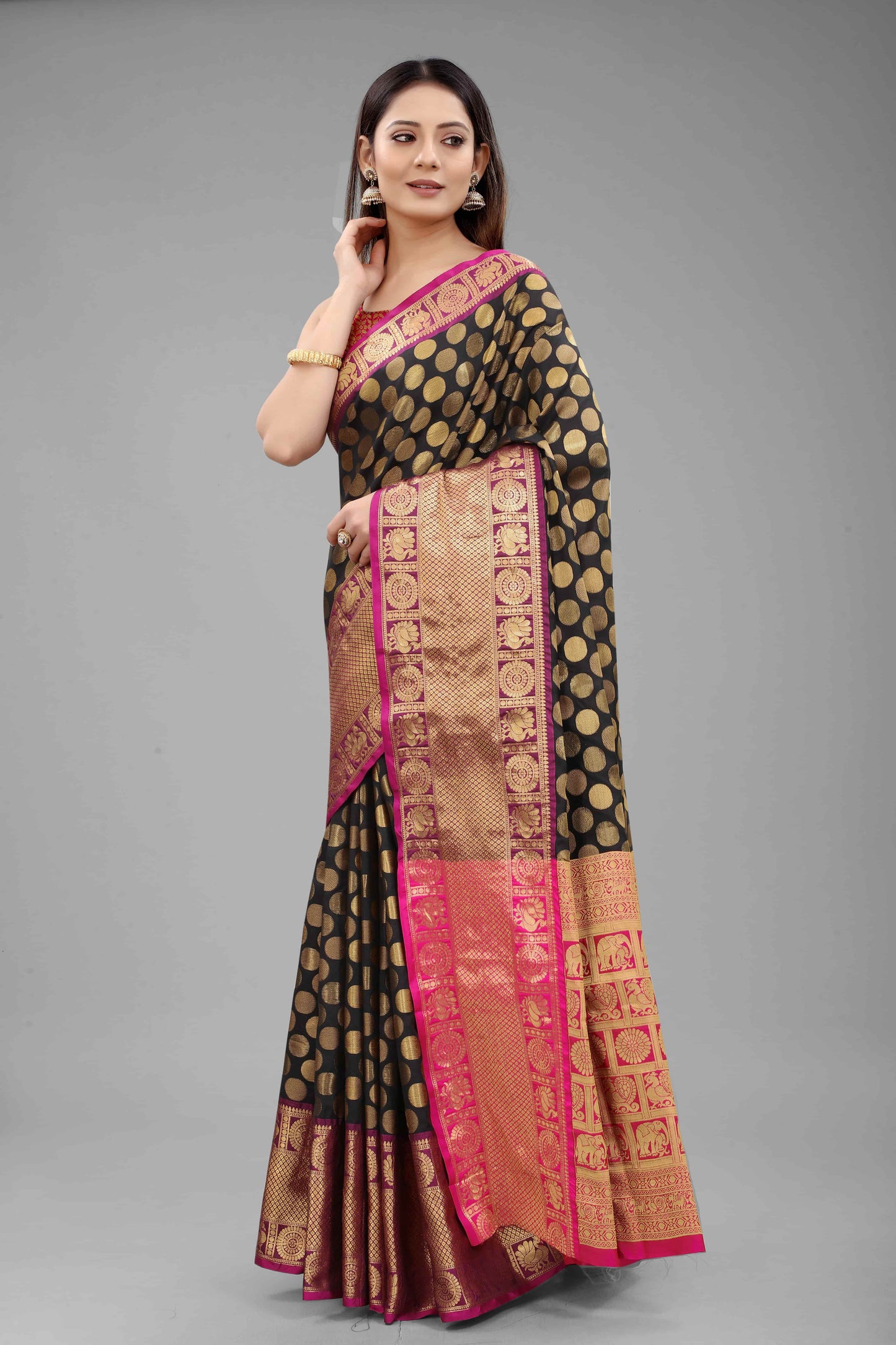 Women's Banarasi Silk Zari Woven Saree