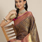 Women's Brocade Zari Woven Saree