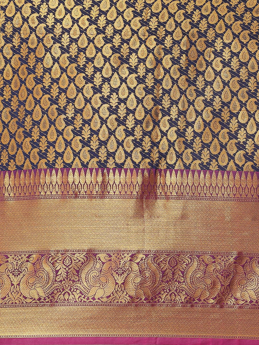 Women's Brocade Zari Woven Saree