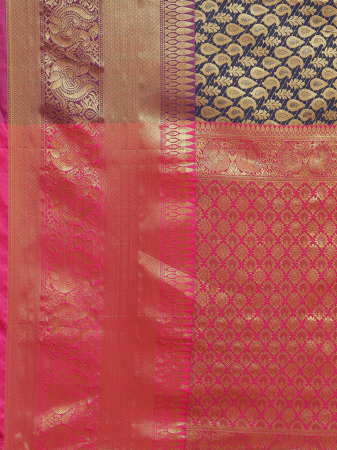 Women's Brocade Zari Woven Saree
