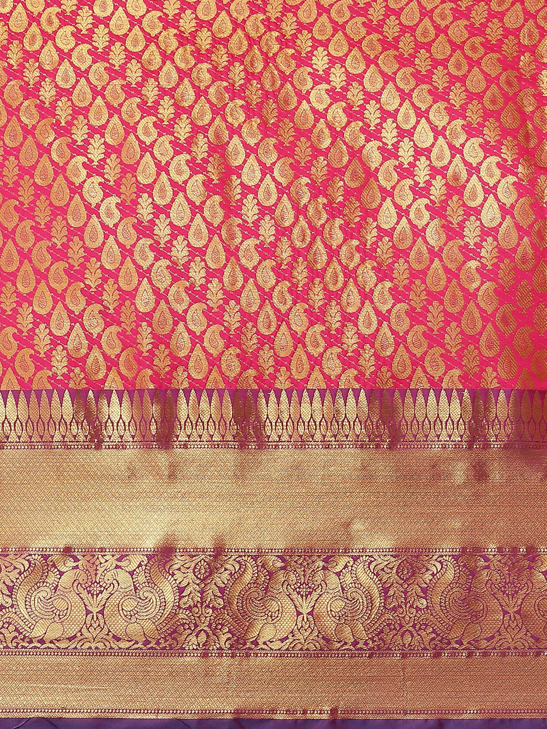 Women's Brocade Zari Woven Saree