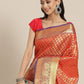 Women's Brocade Zari Woven Saree