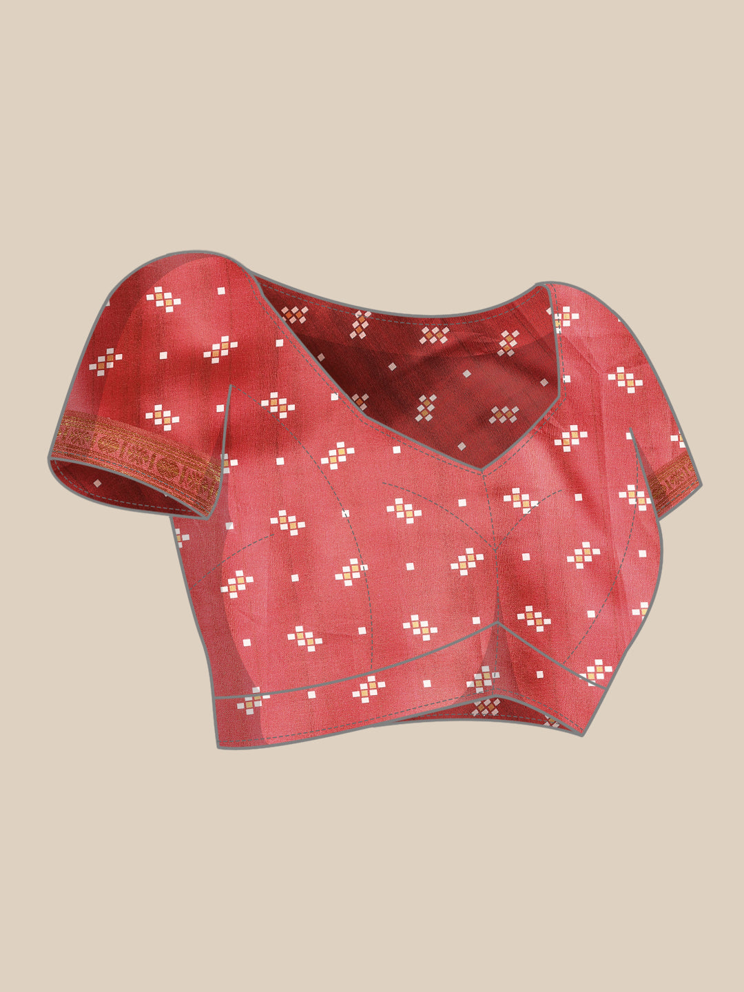 Digital Printed Soft Silk Ikkat Patola Saree