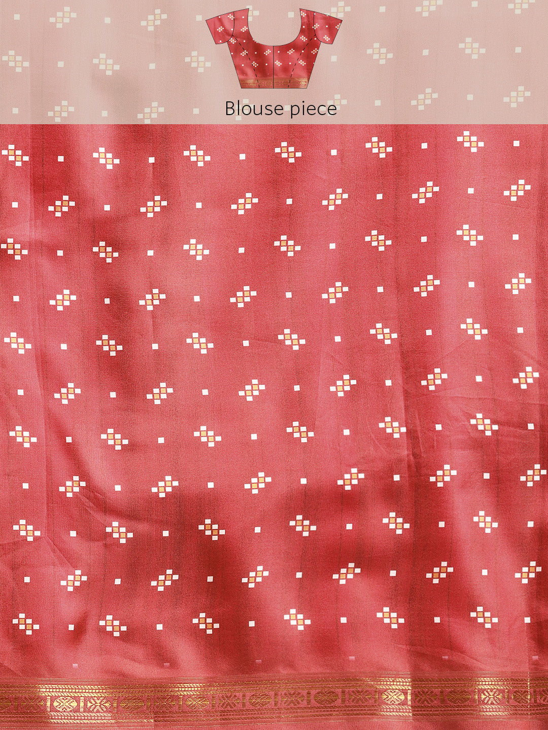 Digital Printed Soft Silk Ikkat Patola Saree