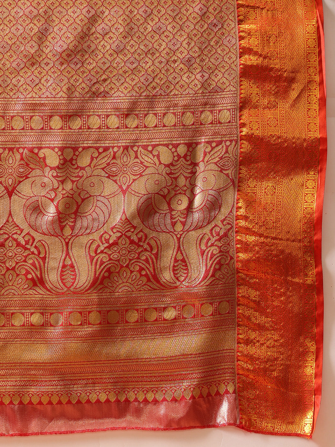 Pure Silk Royal Kanchipuram Pattu Multicolor Regal Weave Saree