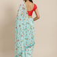 Floral Printed Organza Saree