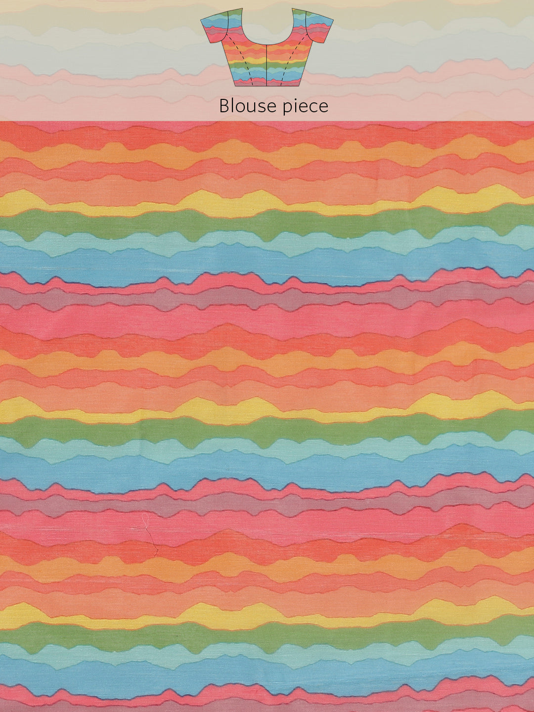 Floral Printed Organza Saree