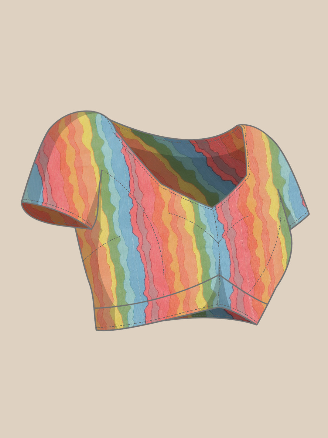 Floral Printed Organza Saree