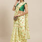 Floral Printed Organza Saree