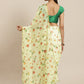 Floral Printed Organza Saree