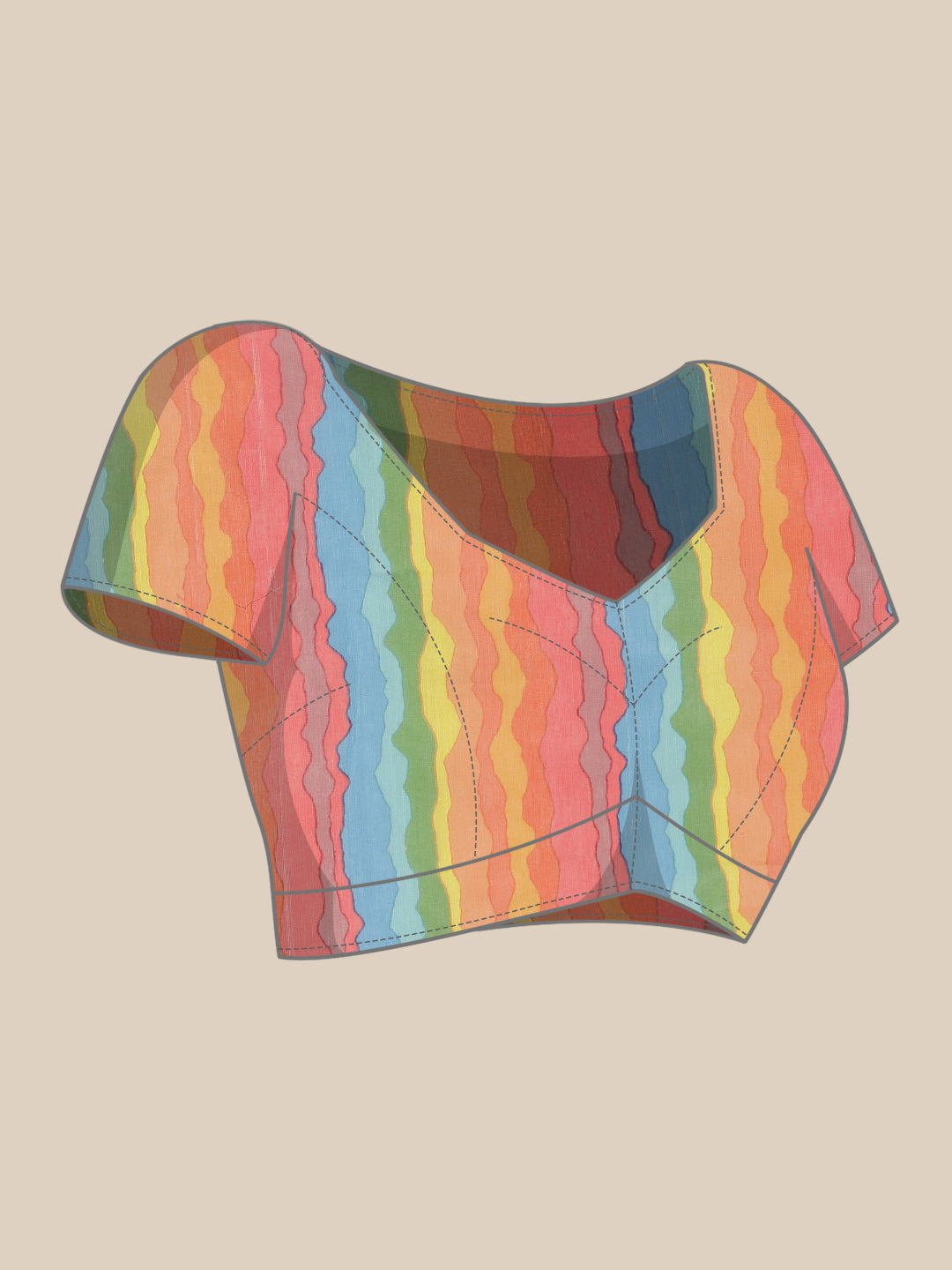 Floral Printed Organza Saree