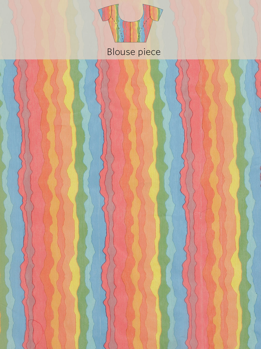 Floral Printed Organza Saree