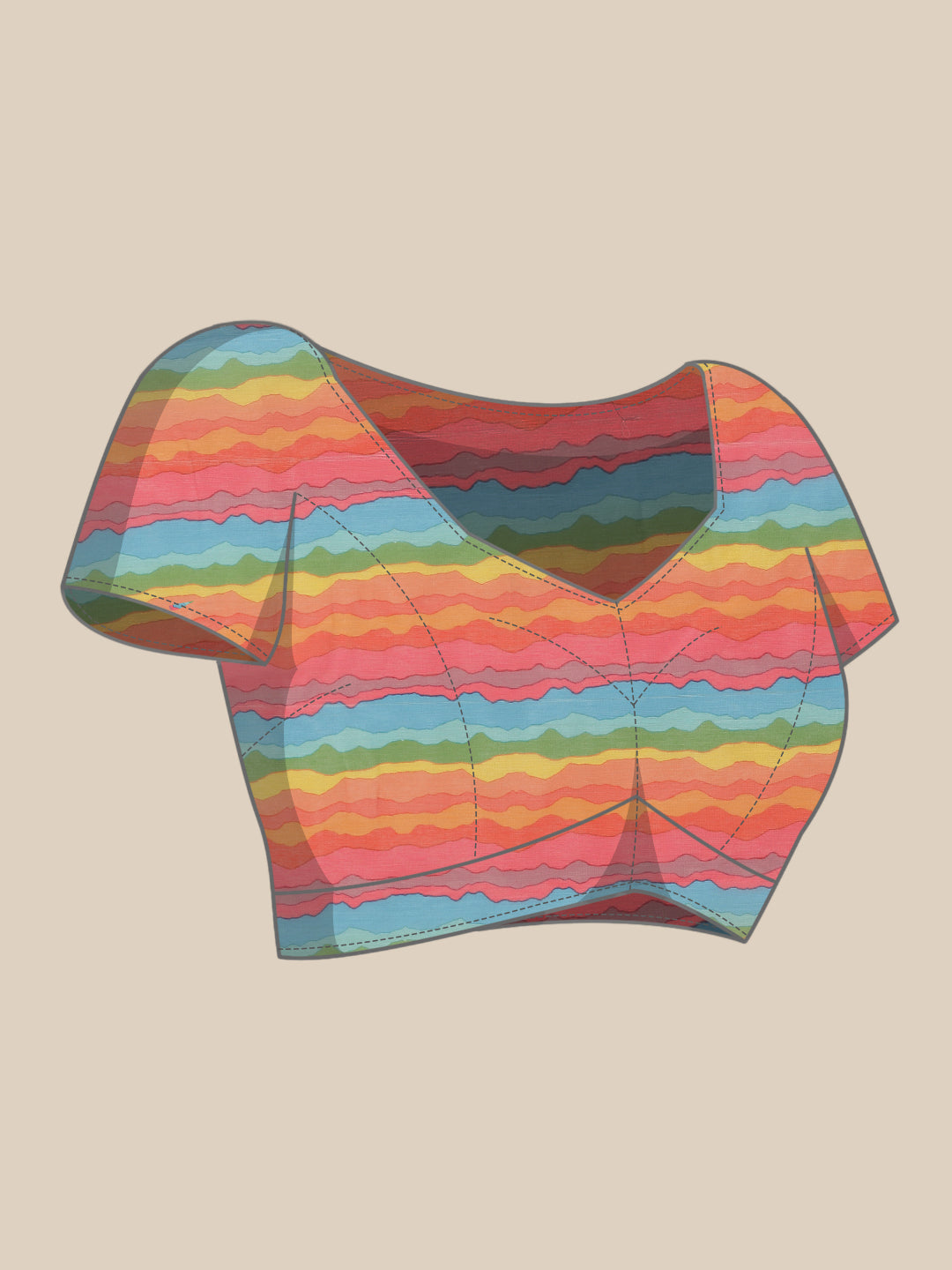 Floral Printed Organza Saree