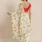 Floral Printed Organza Saree