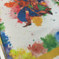 Digital Printed Holi Special Chanderi White & Multicolored Saree
