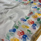 Digital Printed Holi Special Chanderi White & Multicolored Saree